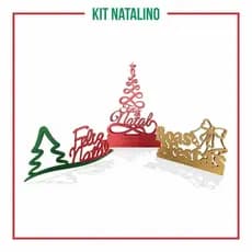 Enfeite de Natal Personalizado - Kit Natalino