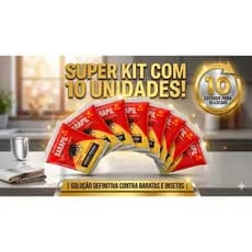 Kit 10 Barapil Baraticida 25g Isca Mata Baratas Original Alta Eficiência Controle de Pragas