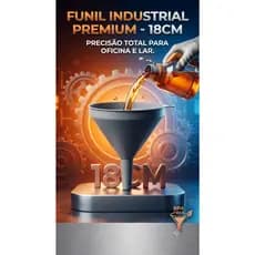Funil Grande Profissional 18cm – Resistente e Versátil para Oficina e Lar