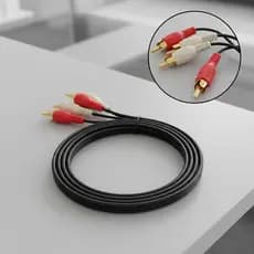 Cabo De Áudio Rca Av 1.5 Metros 2rca - Cabo De Som Stereo