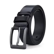 Cinto Masculino Couro Sintético 3,5cm Liso Sem Costura Social Casual Resistente Premium
