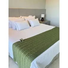 Peseira Manta de Tricot para Cama e Sofá Casal, Quenn e King Decoração - SOMENTE A PESEIRA - FIRENZE