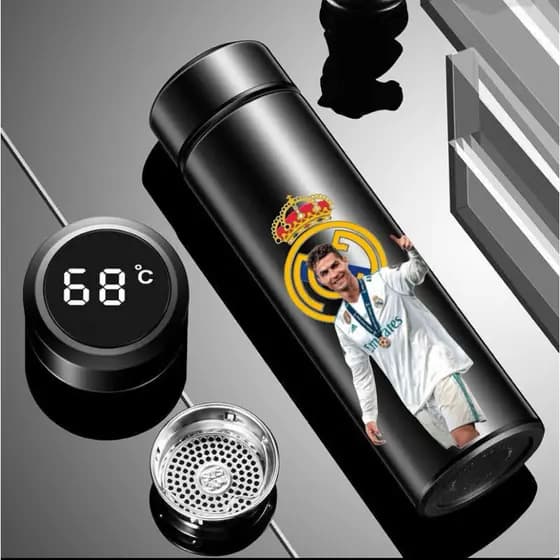 GARRAFA CRISTIANO RONALDO CRAQUE TIME GARRAFA TERMICA 500ml