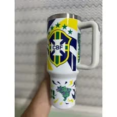 Copo Térmico Personalizado Times de Futebol 1200ml Inox Diversos Modelos
