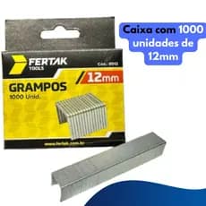 Grampo de Tapeceiro de 8mm (Fertak) em Embalagem Econômica de 1000 Unidades: Fixação Profissional