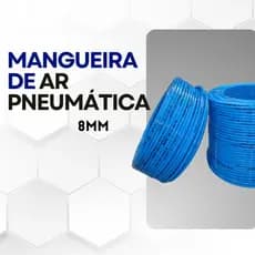 10 Metros Mangueira de Ar Pneumática 8mm x 10m - Tubo Flexível PU