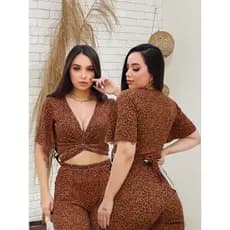 Conjunto 2 Cropped Multiformas Moda Blogueira Verão