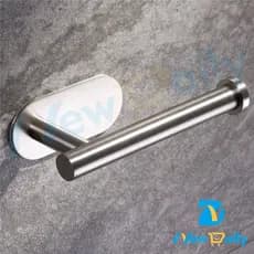 Suporte de papel higiênico em aço inoxidável 304 com gancho autoadesivo. BC-76