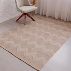 Tapete De Sala 2,00x2,50 Algodão Boho Moderno Feito Em Tear