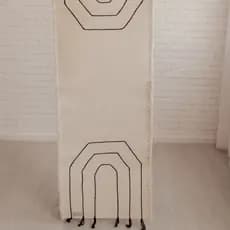 Tapete Cozinha Boho Tipo Passadeira De Algodão Lavável 190cm