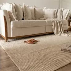 Tapete Para Sala 1,00 X 1,50 Moderno Boho Algodão Artesanal