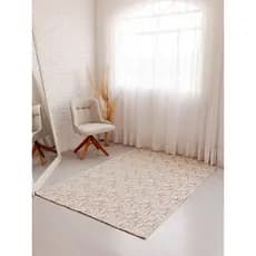 Tapete Sala 2,5m X 3,0m Caramelo Cinza Boho Mesclado Lavável