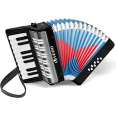 Acordeão de piano VEDO para iniciantes, 17 teclas e 8 notas graves, com alça ajustável, ideal para adultos iniciantes