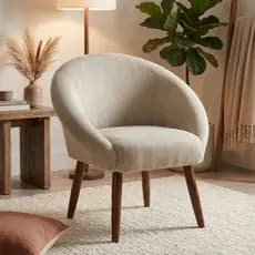 Poltrona Elegante para Sala de Espera Tecido Veludo Aconchegante Pés Palito Reforçado