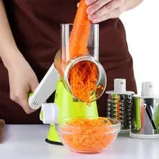 Ralador de Queijo Fatiador Legumes Cortador Vegetais Manual 3 em 1 Multiuso Cozinha