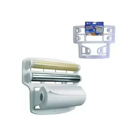 SUPORTE PAPEL TOALHA TRIPLO DE PAREDE - BRANCO
