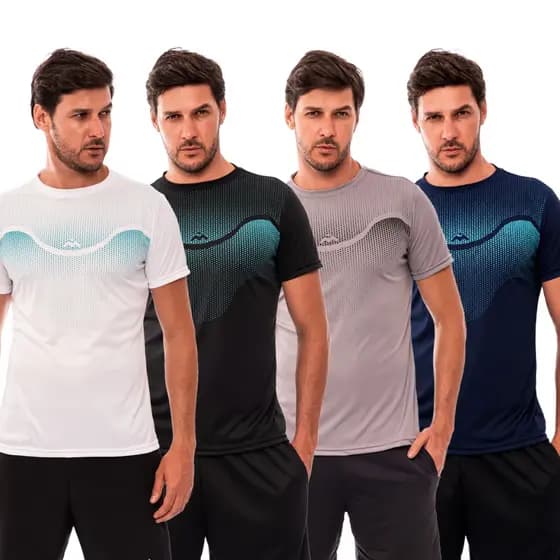 Camiseta Dry Fit Mezul Masculina X-FLOW Academia Corrida Treino ST64-CP1