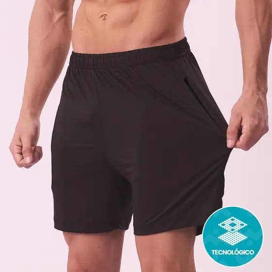Kit Bermuda Masculino Academia Dry Fit Academia Treino com Elastano LVF48-CP2