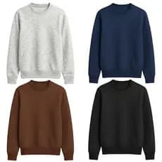 Blusão Moletom Sem Capuz Unissex Masculino Feminino Peluciado Inverno M120-A