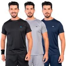 Camiseta Masculina Dry Fit Respirável Losango Manga Curta ST19-A
