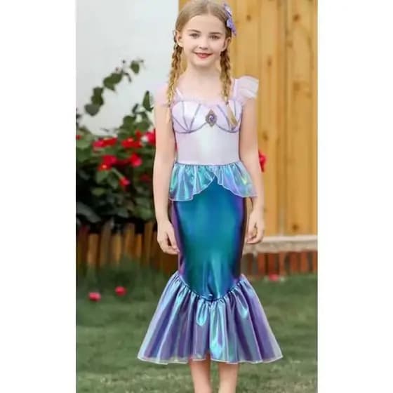 Fantasia Infantil Sereia Luxo Envio Imediato