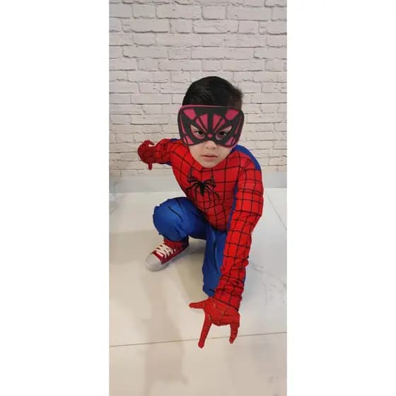 HOMEM ARANHA LONGO COM ENCHIMENTO E MASCARA