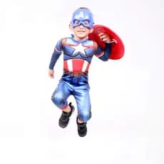 CAPITÃO AMERICA LONGO COM ENCHIMENTO E MASCARA