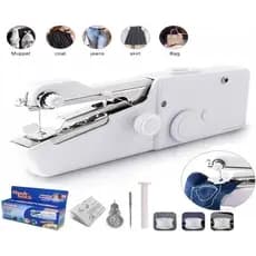 Mini portátil handheld máquinas de costura ponto acessível costurar costura sem fio roupas tecidos ponto elétrico conjunto diy