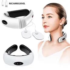 Massageador Elétrico Pescoço Fisioterapia Pulso Elétricos Alivia Dores Efeito Magnetico