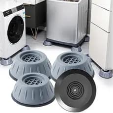Suporte Pé Máquina de Lavar Roupas Nivelador Lavar Kit 4 Peças Suporte Anti Vibração Almofada Amortecedor De Borracha Pezinho