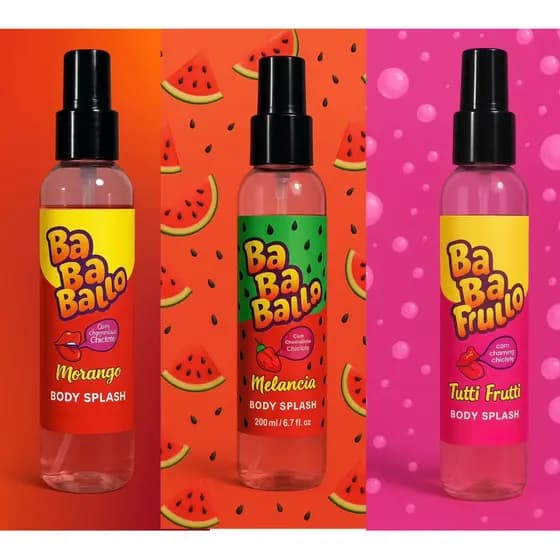 Perfume capilar baba vários cheirinhos para seu cabelo com óleo de rícino