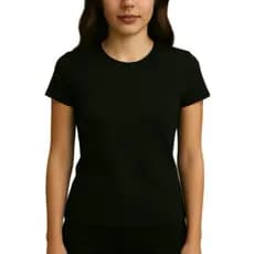 camiseta baby look preta