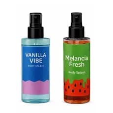 Kit 2 Body Splash 150ml Vanilla Vibe e Melancia Fresh | Perfume Corporal Doce e Refrescante
