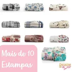 Lençol com Elástico Avulso Diversas Estampas 100% Algodão 180 Fios Solteiro Casal Queen King