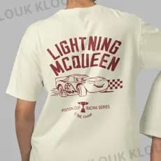 Camiseta McQueen Carros Doc Hudson Fillmore Tom Matte Sally Guido Cruz Ramirez Luigi 100% Algodão