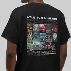 Camiseta Atlético Mineiro Futebol Clube fotos 100% Algodão 30.1 do PP ao G2