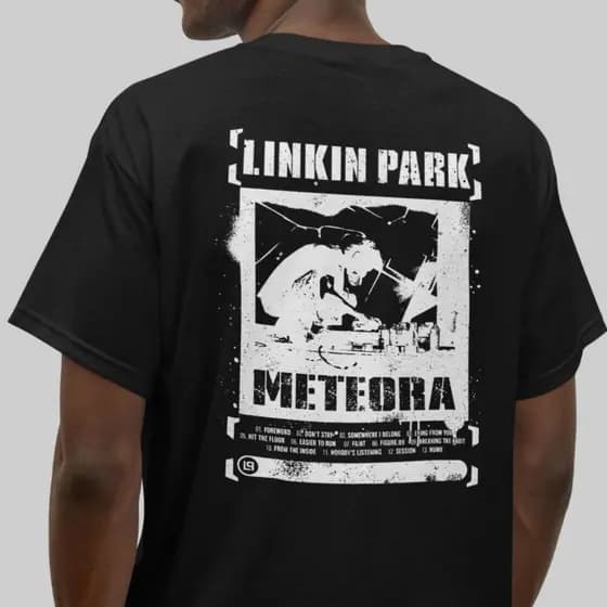 Camiseta Banda Linkin Park album Meteora Rock Unissex 100% Algodão
