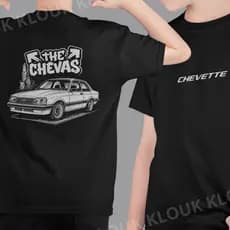 Camiseta Chevette Chevas Chevrolet Adulto e Juvenil Chevrolet Auto Antigos 100% Algodão