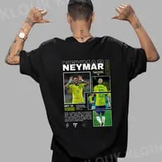 Camiseta Neymar Jr Descrição Jogador Brasil Cores 100% Algodão
