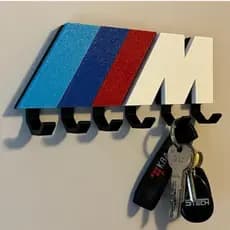 Porta Chaves BMW MPower Amantes De Carro Decoração Sofisticada 3D