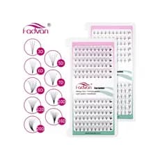 FADVAN Ventiladores Premade Extensões De Pestanas 6D 8D 12D 20D 0.07 C/D Curl Bandeja Mista De Haste Média Extensão Volume Pro Ponto