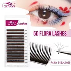 FADVAN 5D Flora Lashes Easy Fan Indivudual Spike Extensões De Cílios Pré-Fabricados Ventiladores De Volume Finos