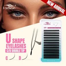 FADVAN U Shape Brasileiro YY Cílios Extensão Volume Natural