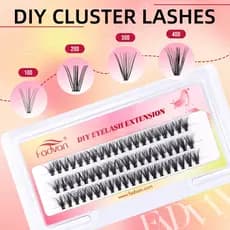 Fadvan Cílios 10D 20D 30D 40D DIY Cluster Fãs Volume Extensão Para Auto Aplicação Em Casa