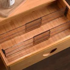 Organizador Gaveta Acrílico Regulável Kit 2 Peças Cristal Empilhável