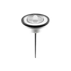 Válvula Inox p/Lavatório 2.1/2" Tipo Universal c/Tampa Plástica