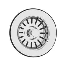 Válvula Escoamento Inox Pia Cozinha 3.1/2 Puxador Cromado