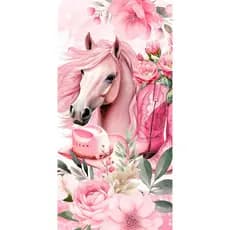 PAINEL DE FESTA ANA CASTELA BOIADEIRA ROSA - VERTICAL OU ROMANO - 2M DE ALT X 1M DE LARG EM TECIDO IMAGEM FULL HD 4K