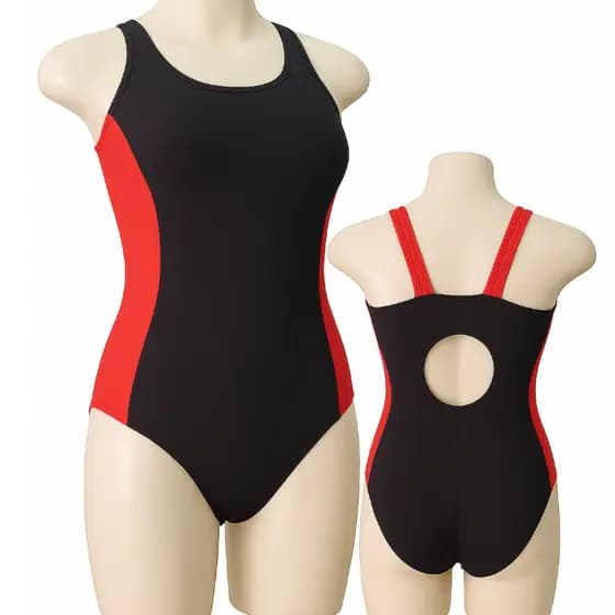 Maiô Feminino Alça + Touca brinde, Helanca 100% Poliamida, Forrado Para Esporte Aquático, Natação, Hidro, Piscina Praia