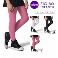 Meia Calça Algodão Grossa Fio 80 Infantil Conforto Juvenil para Inverno Original SELENE